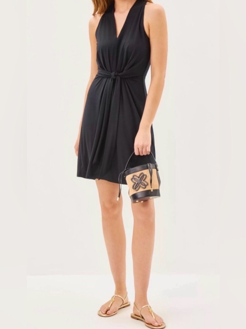 NWT Lilly Pulitzer 14 Wisteria V-Neck Dress “Noir” ✨Retail💲168
